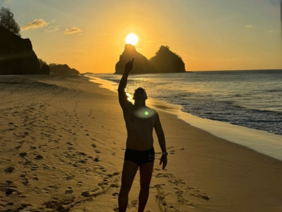 Pôr do sol em Fernando de Noronha