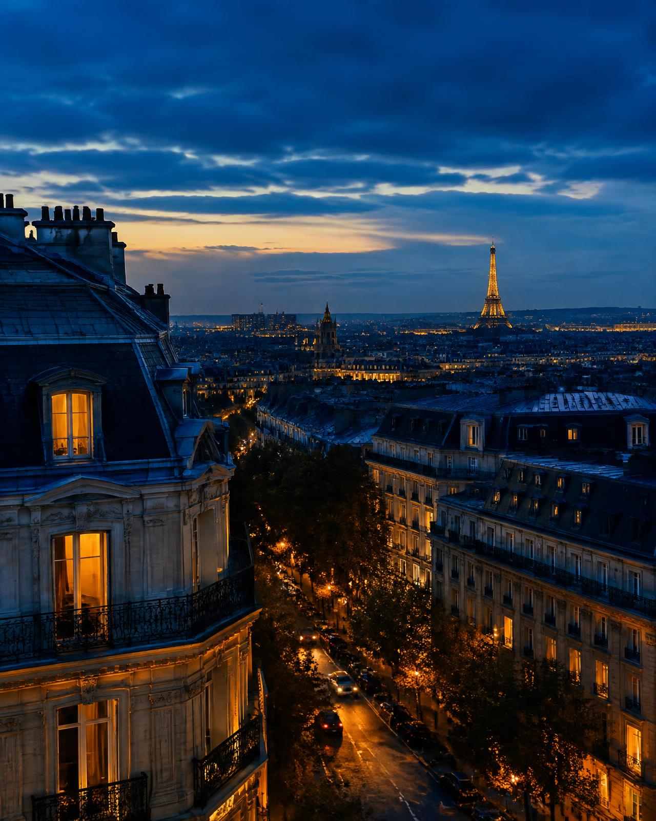 Vista cinematográfica de Paris